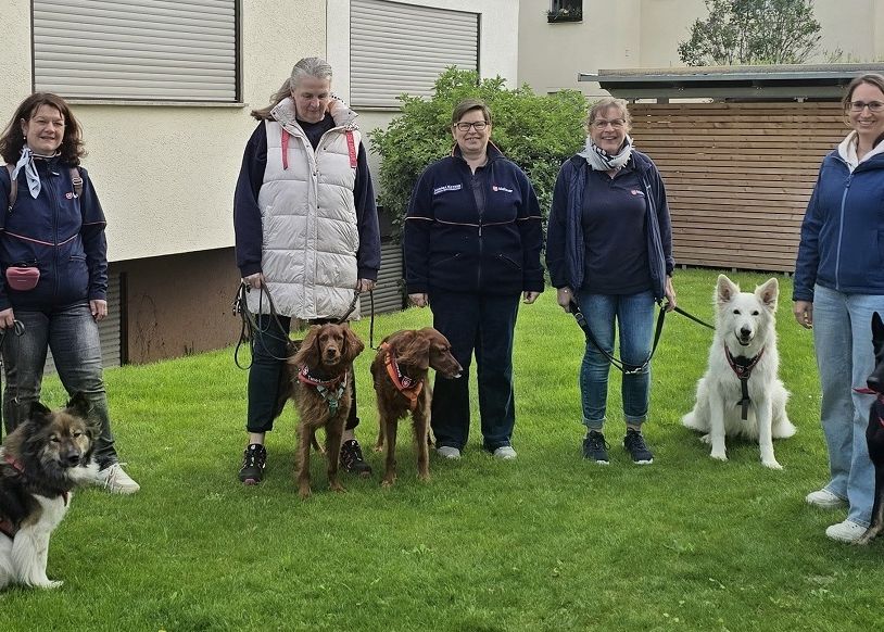 Ehrenamtliche rund um Leiterin Andrea Katzer besuchen mit ihren Hunden Seniorenheime sowie einen Kindergarten in Kornwestheim und Umgebung. Die Tiere wirken dabei oft als Türöffner und ermöglichen Begegnungen auf ihre ganz eigene Art.