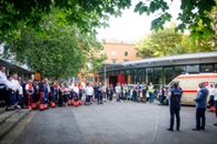 Katholikentag 2022 - Begrüßung der Malteser Helferinnen und Helfer in der Unterkunft