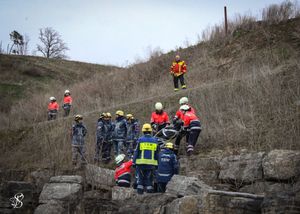Einsatzkräfte in Aktion