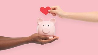 Spenden Sparschwein Fundraising Herz