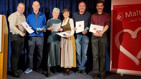 Gruppenbild der geehrten Hauptamtlichen