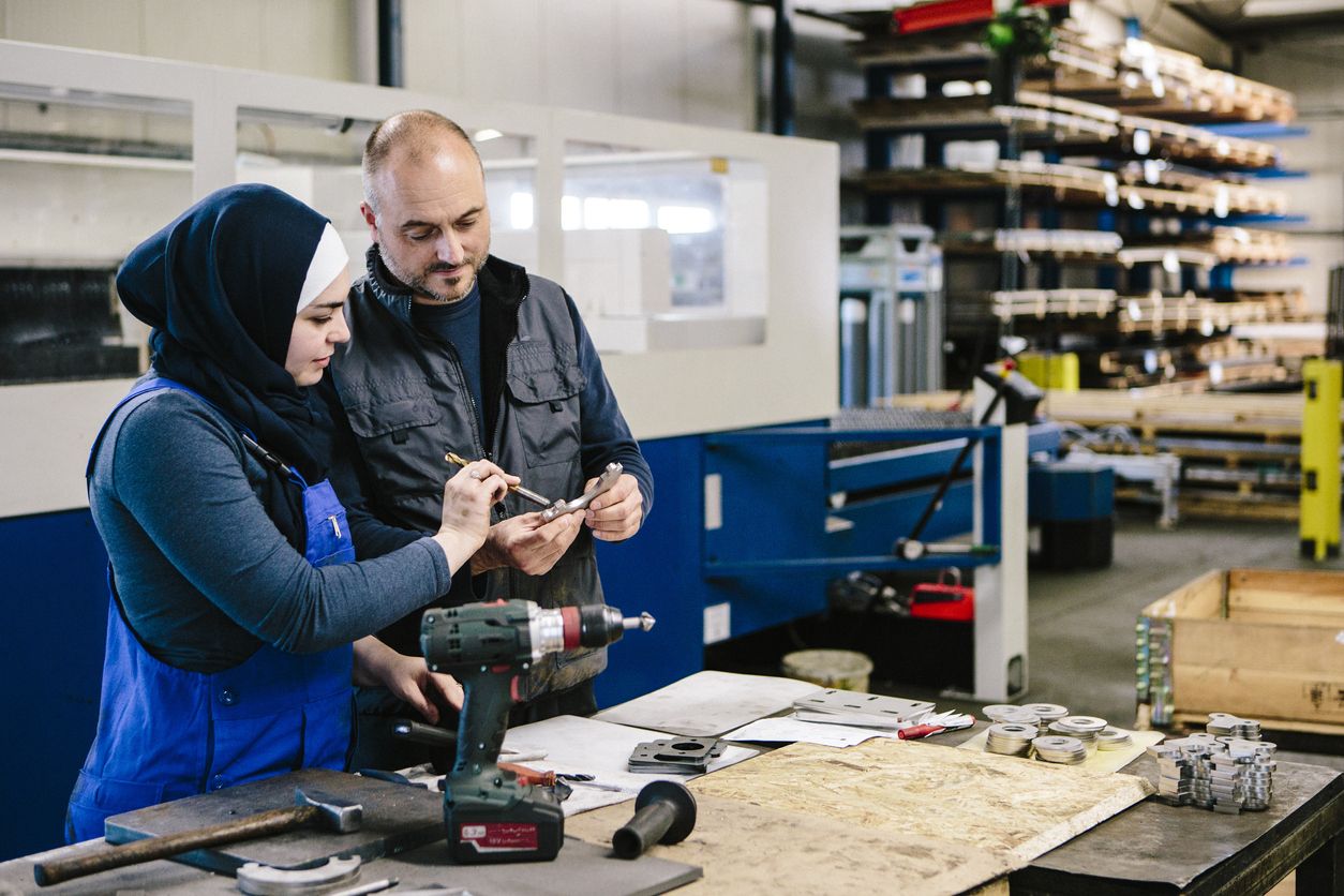 Bei der Ausbildung