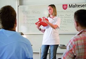 Foto: Ausbildung-Betriebshelfer (Malteser, Christoph Zeller)