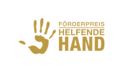 Logo des Förderpreises "Helfende Hand"