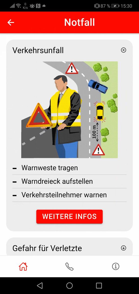 Erste-Hilfe App: Gefahr für Verletzte
