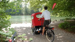 Ein Ausflug mit der Malteser Rikscha zum See.