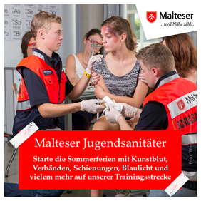 Sommerferienprogramm der Malteser Jugendsanitäter
