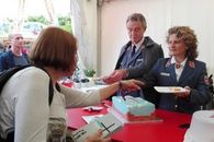 Stand auf der DKT-Kirchenmeile in Münster unter dem Motto Malteser – FRIEDENSstifter 