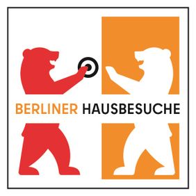 Logo des Projekts Berliner Hausbesuche – präventives Unterstützungsangebot für Seniorinnen und Senioren in Berlin, getragen von der Senatsverwaltung und den Maltesern.