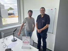 Moderator Peter C. Klein (links) und Gast Robert Lee Meyer (rechts)
