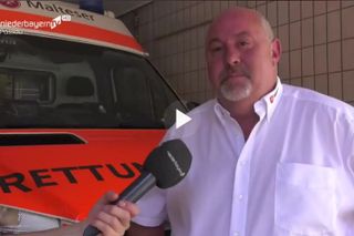 Screenshot vom Beitrag auf Niederbayern TV mit Daniel Bauer
