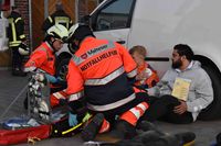 Helfer im Einsatz