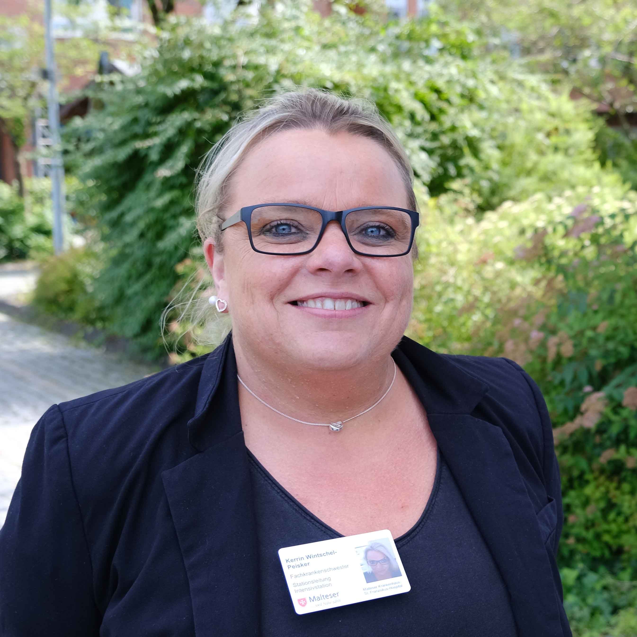 Kerrin Wintschel-Peisker, Stationsleitung Intensivstation am Malteser Krankenhaus St. Franziskus-Hospital in Flensburg