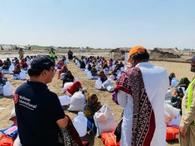 Hilfe nach den Überschwemmungen in Pakistan. Foto: SRSO/Malteser International