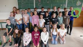 Klasse 5a beim Kennenlernnachmittag 2025 am LFG