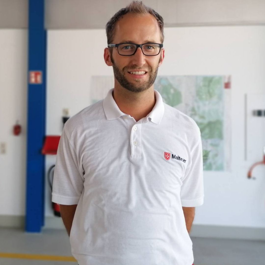Porträt von Sebastian Gutmann, Ausbildungsleiter Rettungsdienst bei den Maltesern