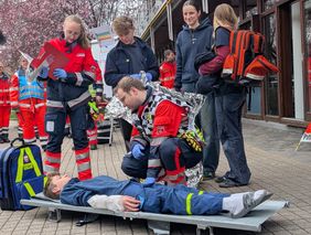 Bei der Übung am Sonntag waren auch der Katastrophenschutz von Johannitern und Maltesern beteiligt.