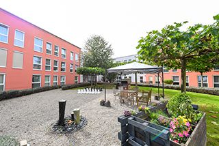 der Garten des Malteserstifts St. Katharina in Dormagen 