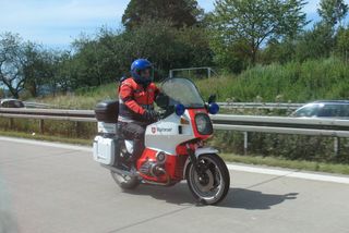 Motorradeinsatz auf der Autobahn