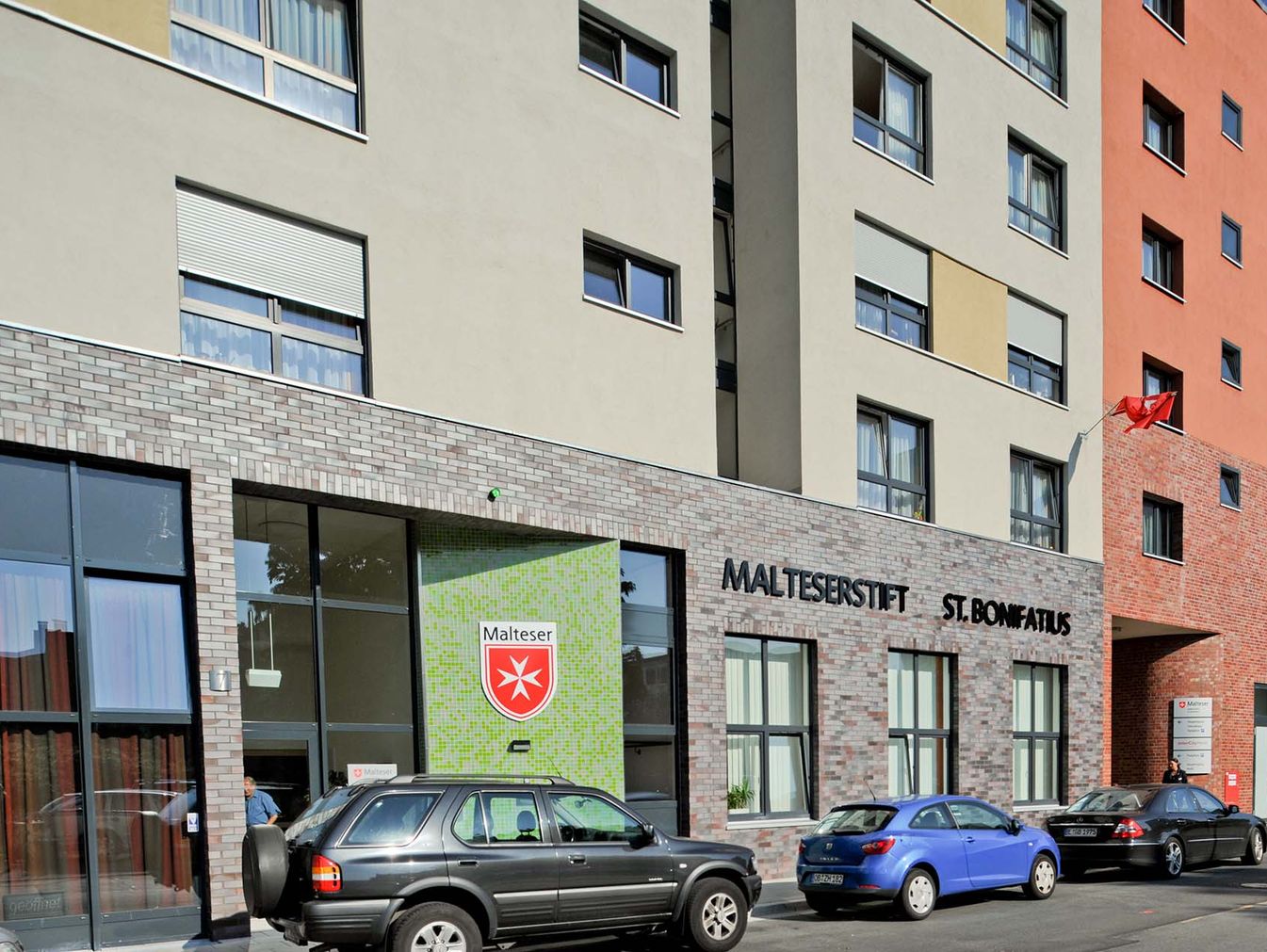 die Außenansicht des Malteserstift St. Bonifatius in Essen 