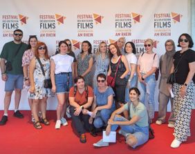 Foto: Malteser Integrationsdienst besucht im Rahmen von „Lu can help“ das Festival des Deutschen Films in Ludwigshafen. Das Projekt „LU can help“ ist ein gemeinsames Projekt des Malteser Hilfsdienst e.V. mit dem Heinrich Pesch Haus und wird von ,,Aktion Deutschland hilft“ gefördert. (Quelle: Malteser Ludwigshafen)