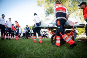 Malteser Sanitäter im Einsatz