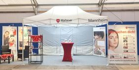 Maimarkt, Mannheim, Malteser Besuchsdienst mit Hund, Der Maimarkt ist fertig!