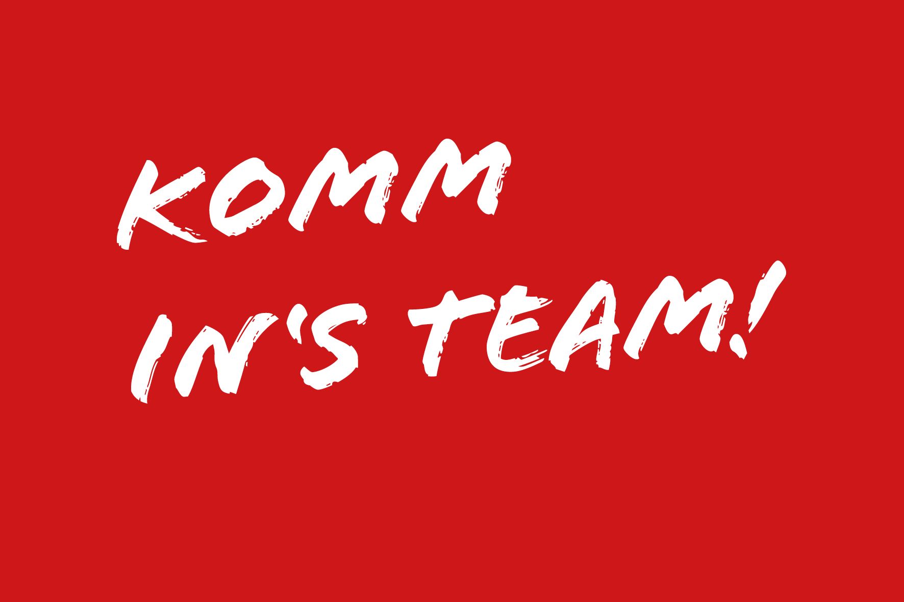 Komm in's Team!