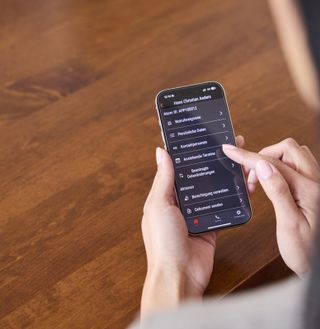 Die Startseite der Hausnotruf + App wird aufgerufen.
