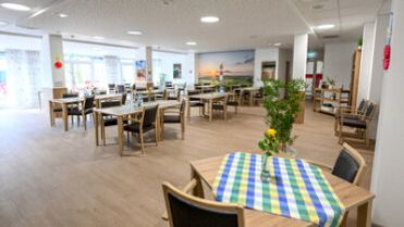 Der Speisesaal einer Pflegeeinrichtung