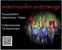 Werbeplakat der Altenrheiner Fußwallfahrt