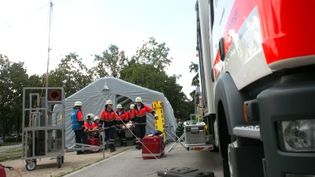 Malteser bei einer Katastrophenschutzübung.