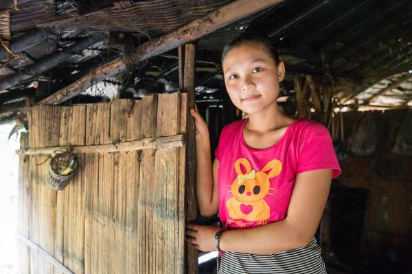 Lehrerin für Gesundheitsprävention in Myanmar