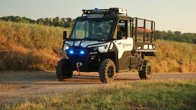 Geländefahrzeug der Malteser im Harz