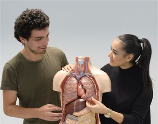 Zwei Schüler in einem Erste-Hilfe-Kurs