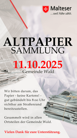 Altpapiersammlung