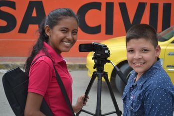 Ruth discovered her talent for audio-visual communication through school.