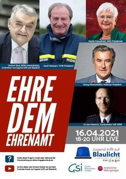 Plakat zur Diskussionsveranstaltung „Ehre dem Ehrenamt - die Gesellschaft lebt von Mitgestaltung“. 