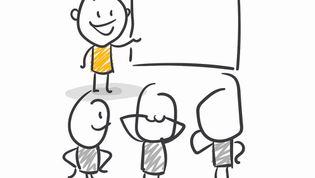 Strichzeichnungen von Kindern