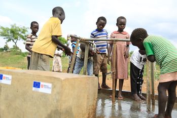 Wells in Uganda refugee camps