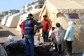 Hilfe nach dem Erdbeben in Nordwest-Syrien