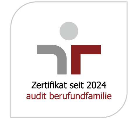 Siegel des Zertifikats audit berufundfamilie 2024