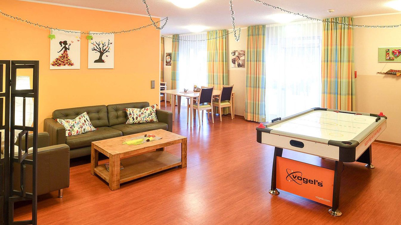 der Aufenthaltsraum im Malteserstift St. Katharina in Dormagen