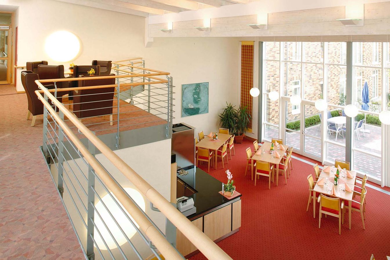 die Cafeteria im Malteserstift St. Sebastian in Duisburg 