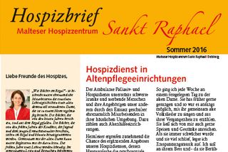 Hospizbrief Sommer 2016