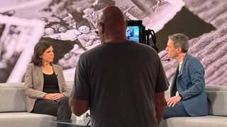 Nina Basteck im Studio des Morgenmagazins 
