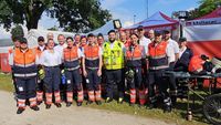 Gruppenfoto des Malteser Sanitätsdienstteams aus dem Jahr 2026
