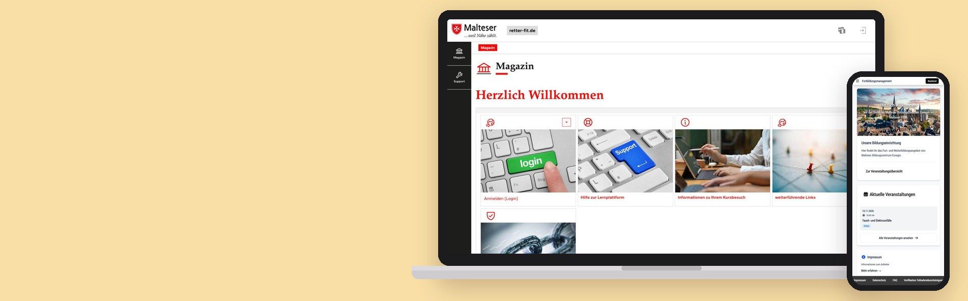 Digital lernen. Im Einsatz können.