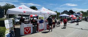 Der Malteser-Stand beim Pulheimer Stadtfest 2025