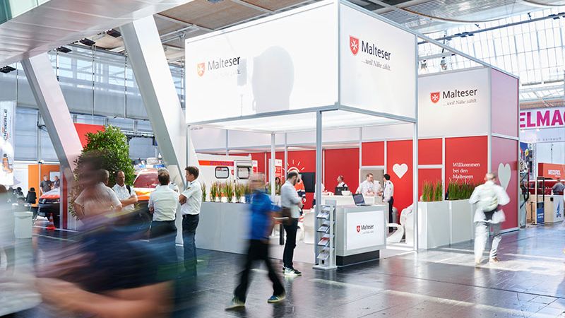 Stand der Malteser auf der Interschutz